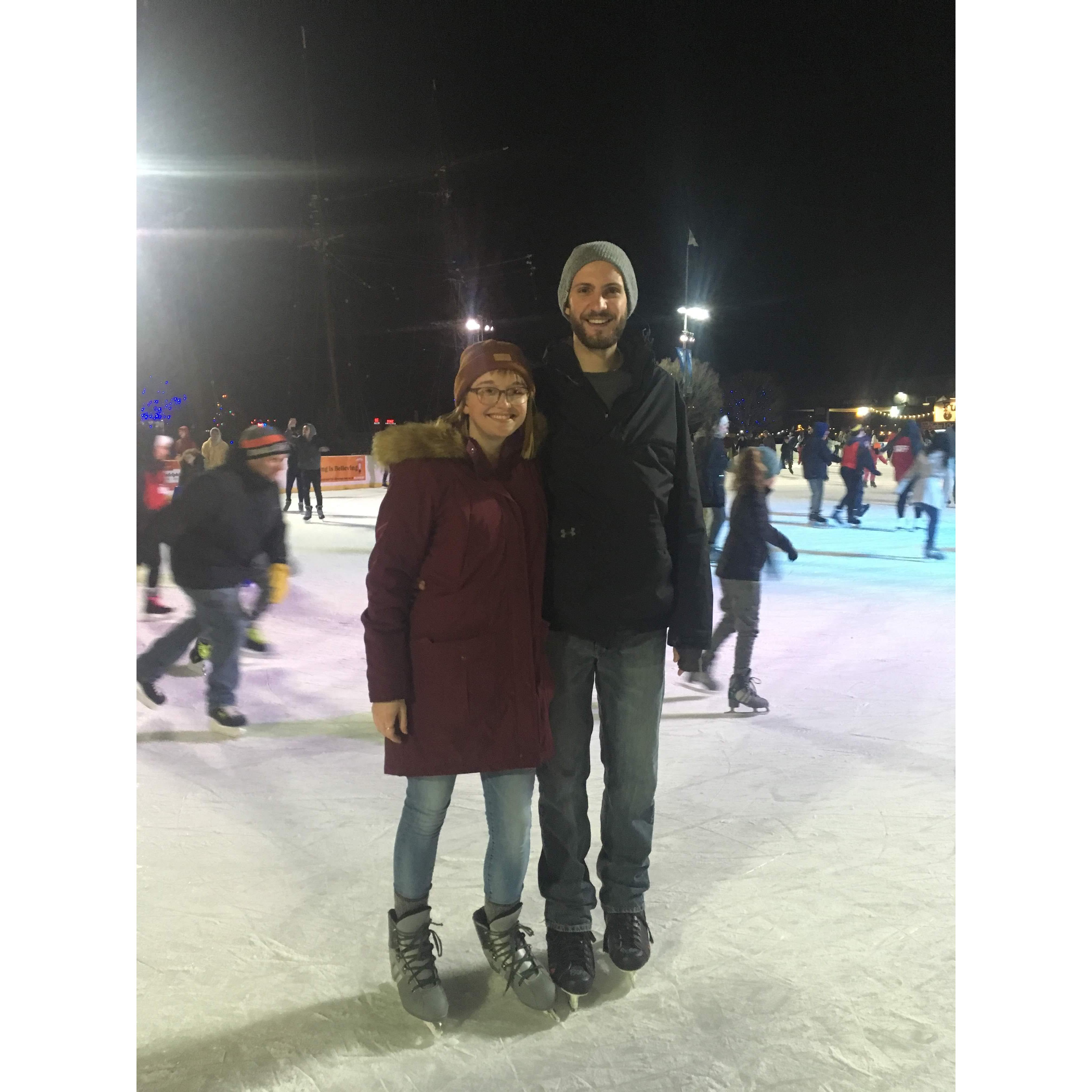 Ice skating in Philly