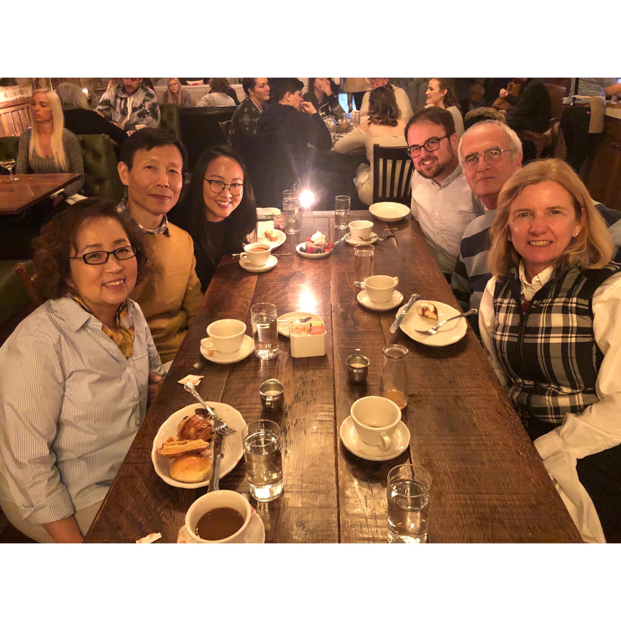 The first family brunch, and many more to come! December, 2019.