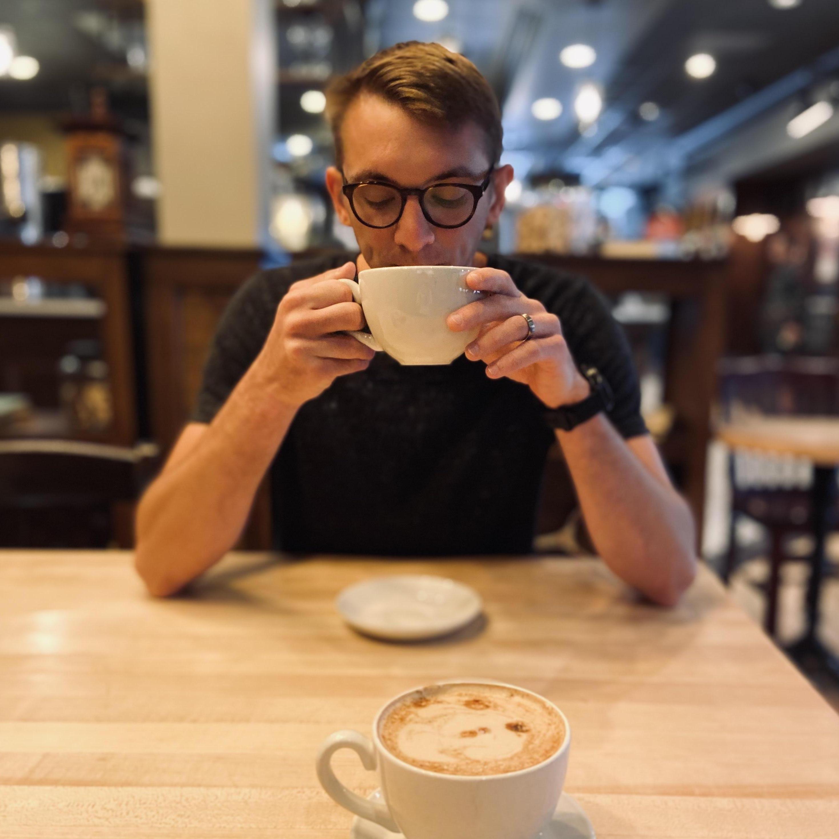 One of our many coffee dates
