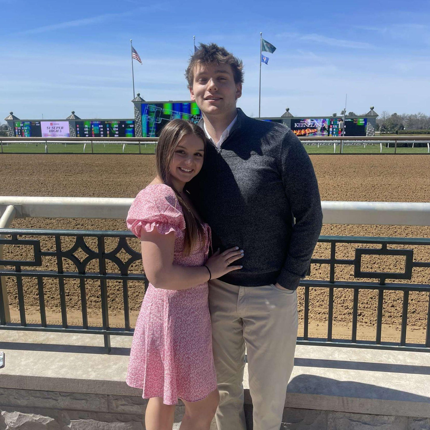 Our first trip to Keeneland together