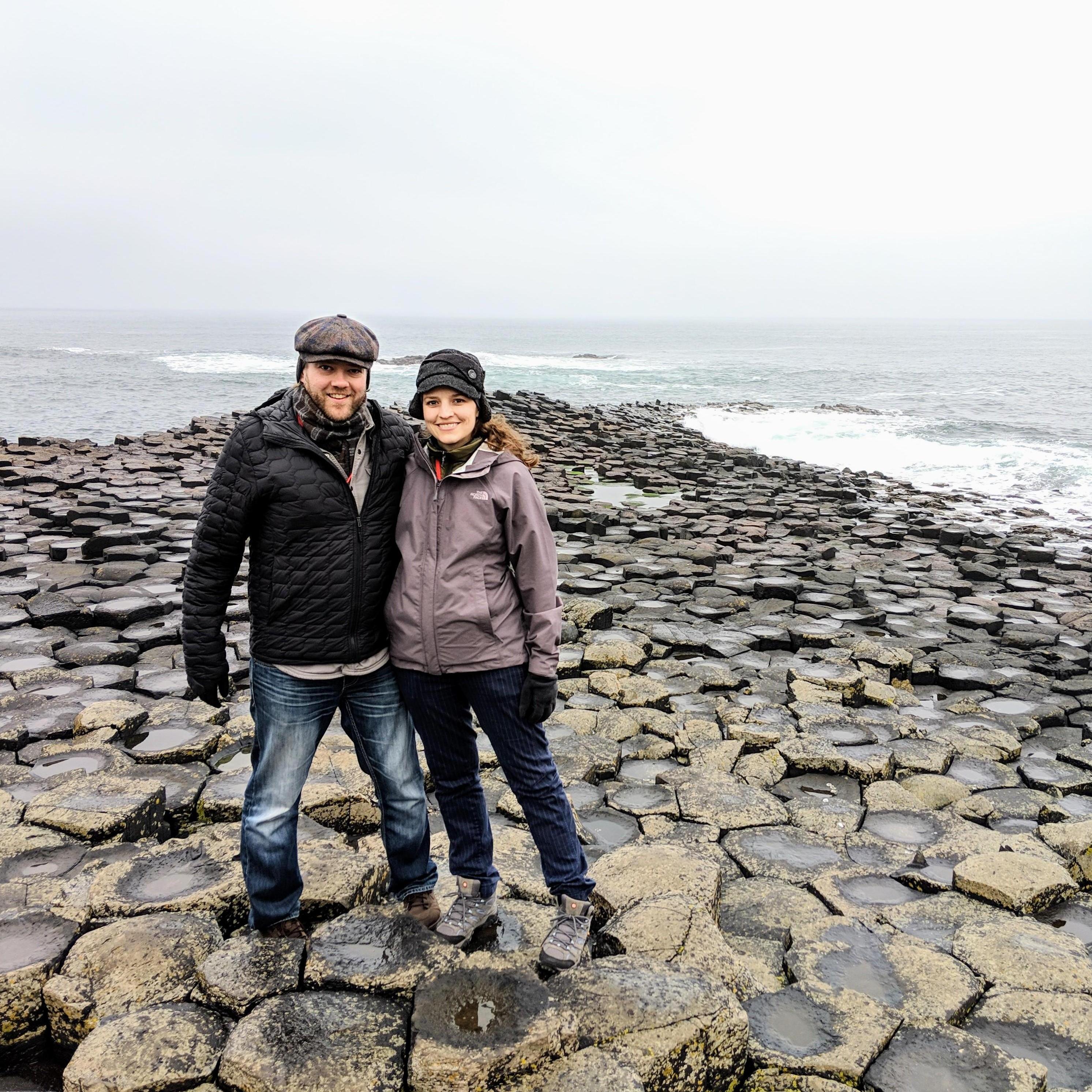 Standing in the toeprints of titans along Giant's Causeway!