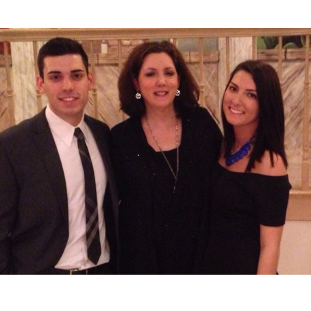 Nick, Cathy, and Gina getting all dressed up