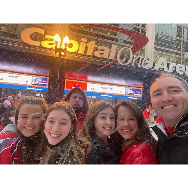 Caps game in a snow storm January 2022