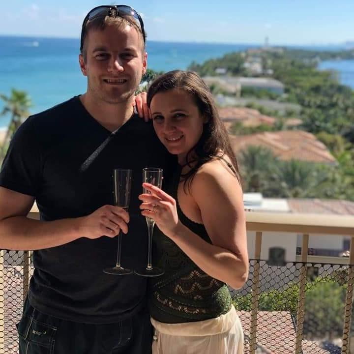 Celebrating our engagement, HIllsboro Beach, FL- March, 2019