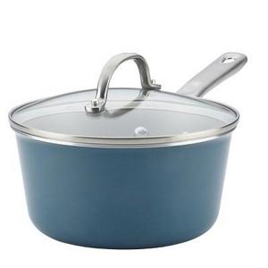 Ayesha Curry 3qt Covered Saucepan Blue