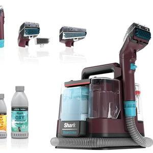 Shark Carpet Cleaner Machine, StainStriker + Wide Path Tool (Burgundy)