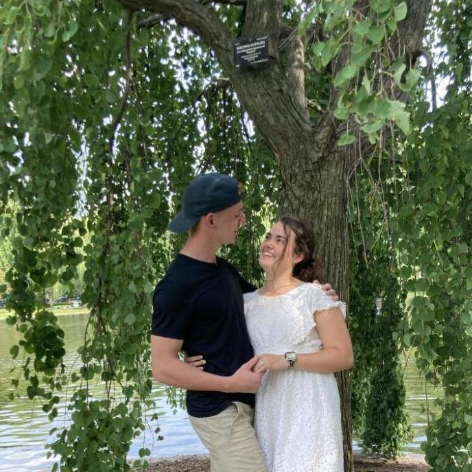 Boston, the day after we got engaged🥰