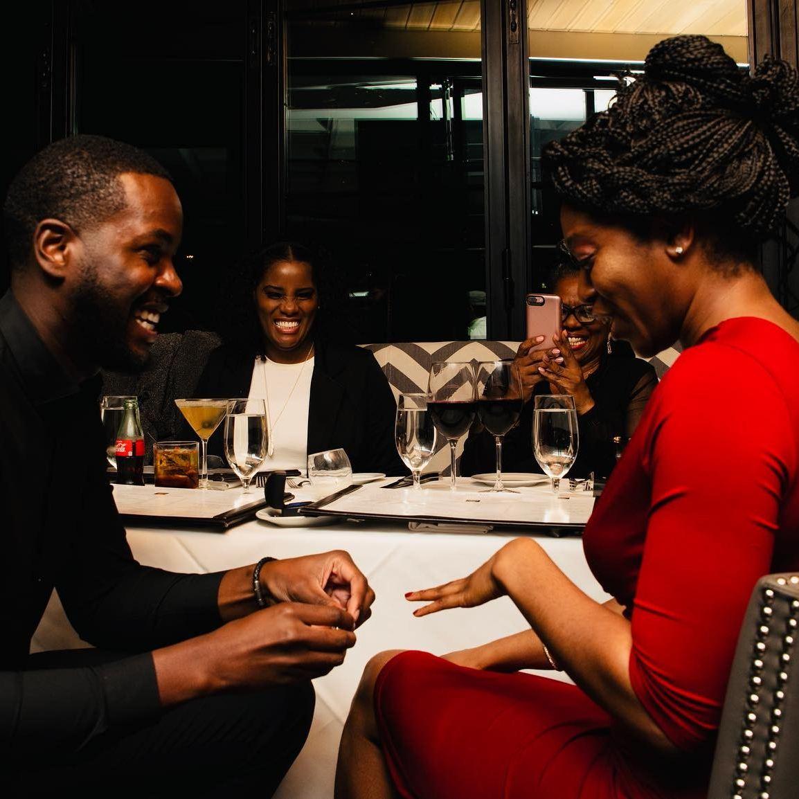 Engagement Evening, Steak 48, Houston, TX January 14th, 2022