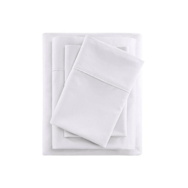California King 600 Thread Count Cooling Cotton Sheet Set White