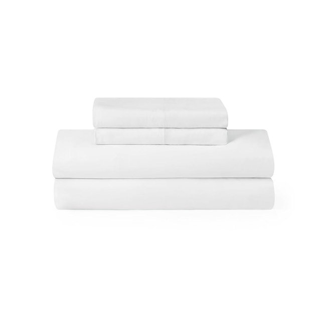 UGG Devon Luxury Sheet Set - Ultra-Soft Prewashed Comfort, 3 or 4-Piece Bedding Set with Flat Sheet, Fitted Sheet, and Pillowcases - Cozy and Breathable for Ultimate Relaxation (Snow, King)