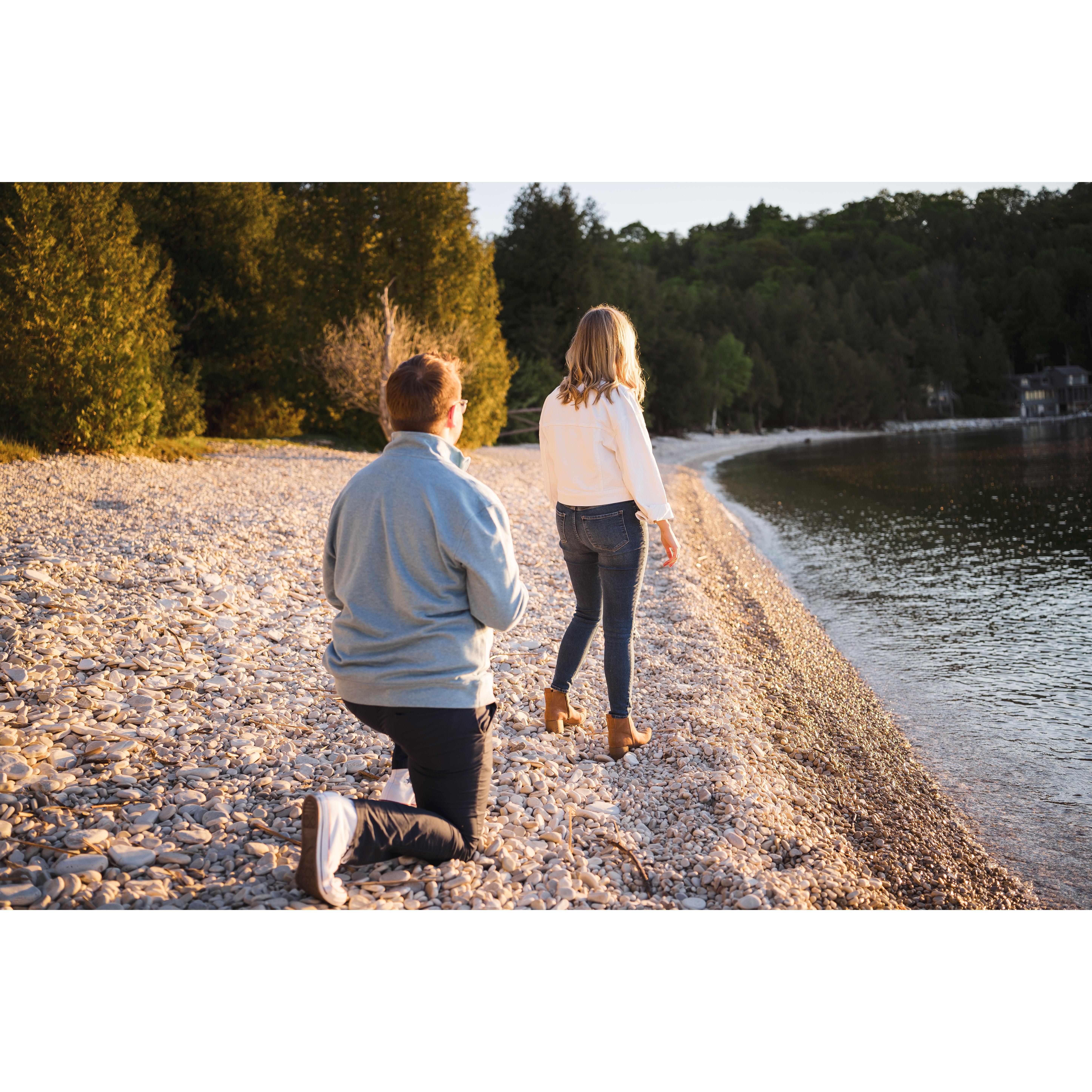 Here Erin waited for a bit too long for the sunset photo that was supposed to be taken with Bradley for the local paper highlighting Pebble Beach. Little did she know...