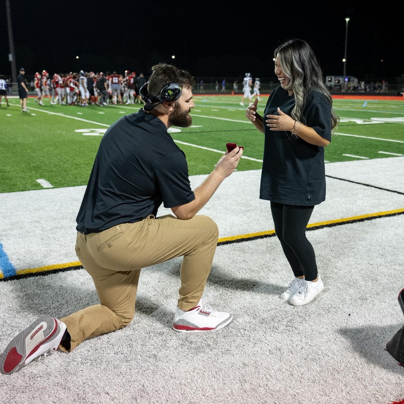 Nick proposing at Heritage High School in Leesburg, VA. 

September 13, 2024
