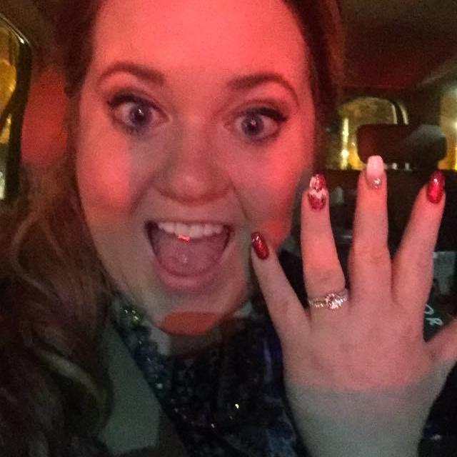 My first ring selfie right after!