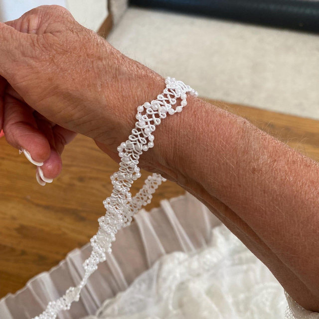 Bridal Emergency! Wedding Dress Train Loop,Wrist Train Bracelet ,"Wrist Bustler" for your Wedding Train, Made in the USA! Gift for Bride.