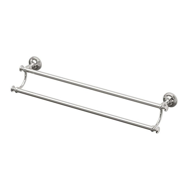 Gatco 4124 Tavern, Double Towel Bar, 24”, Polished Nickel
