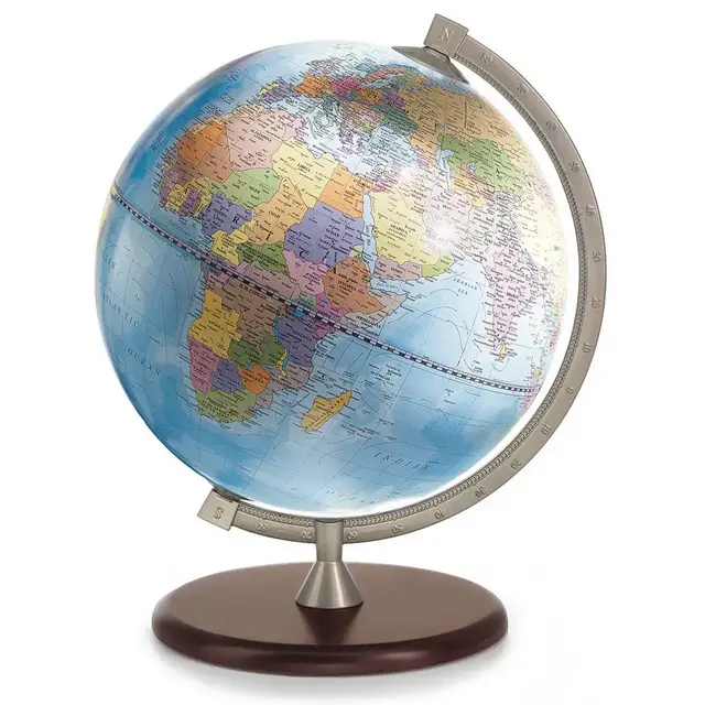 James Cook Desk Globe Made in Italy | 13″ Blue