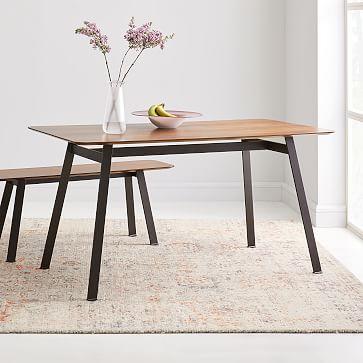 Rye Dining Table - Dark Walnut
