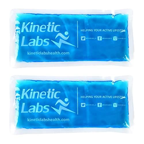 Gel Ice Packs for Injuries by Kinetic Labs (2 Pack) – Reusable Ice Pack for Pain Relief – Best Gel Ice Pack for Knee Shoulder Head Neck Back Ankle Wrist Elbow Arm Feet Headaches Fever Surgery