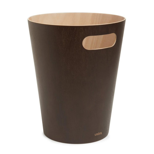 Umbra Espresso Woodrow Trash Can