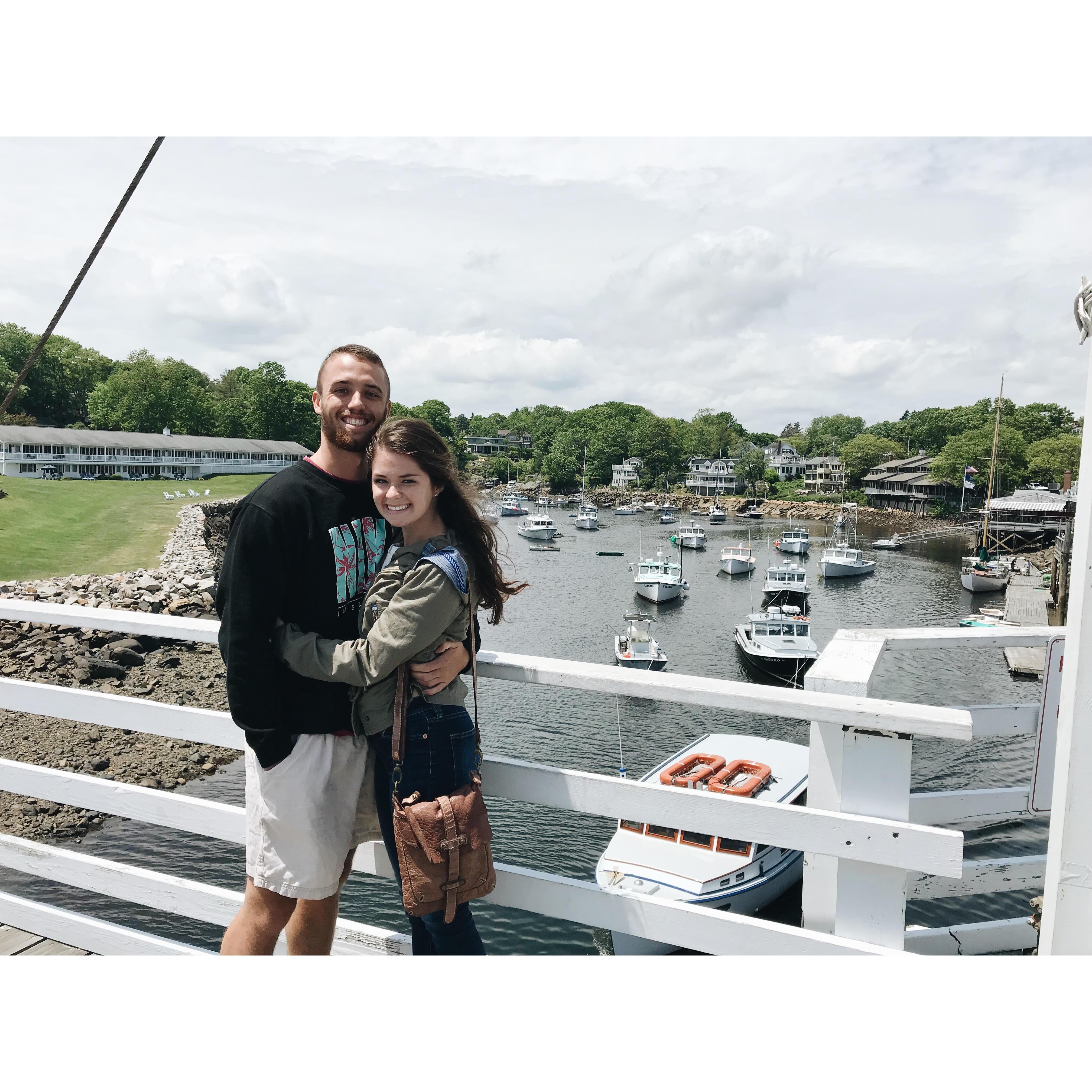 In Portland, Maine, with Pearson's family!