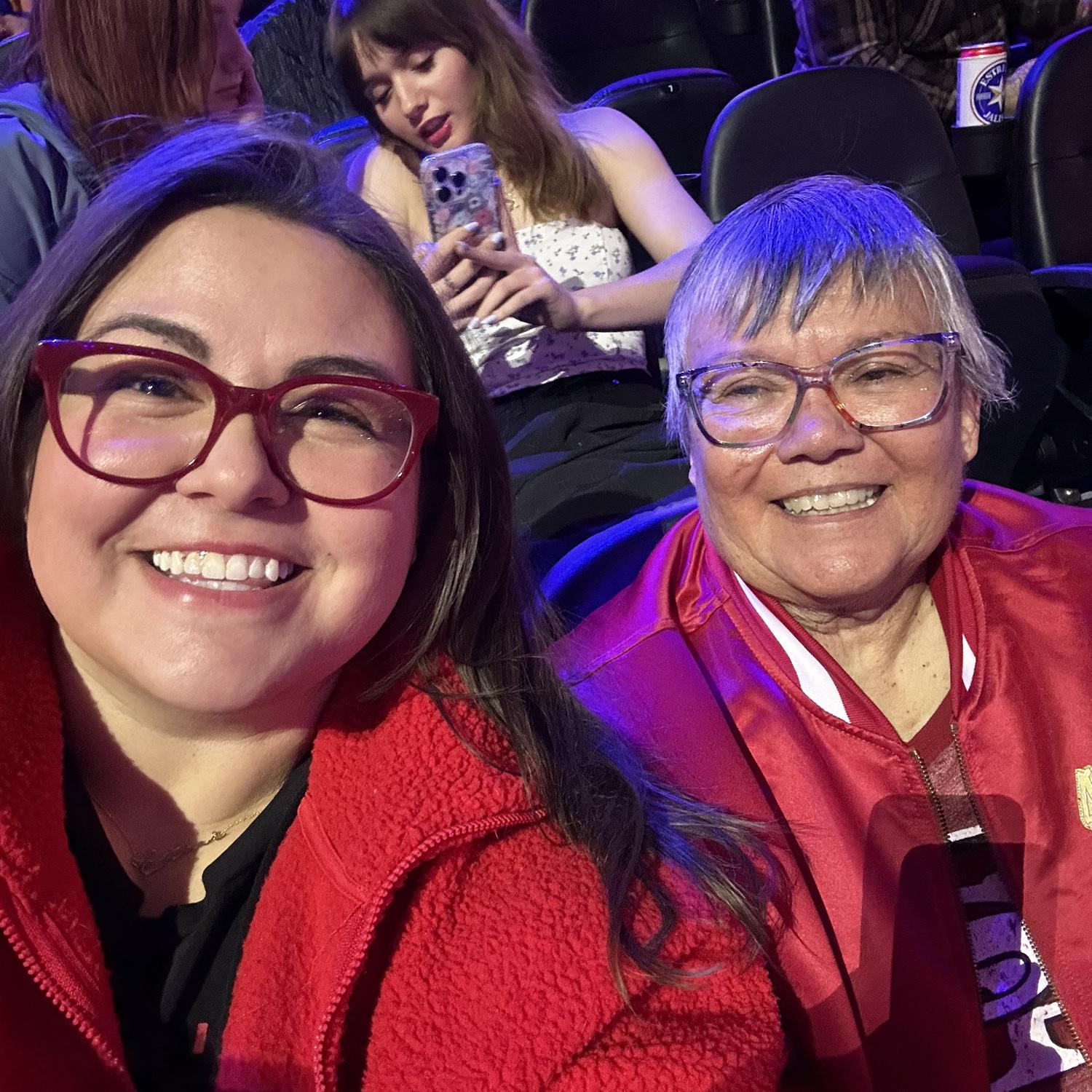 Monette & Emily at Superbowl Opening Night