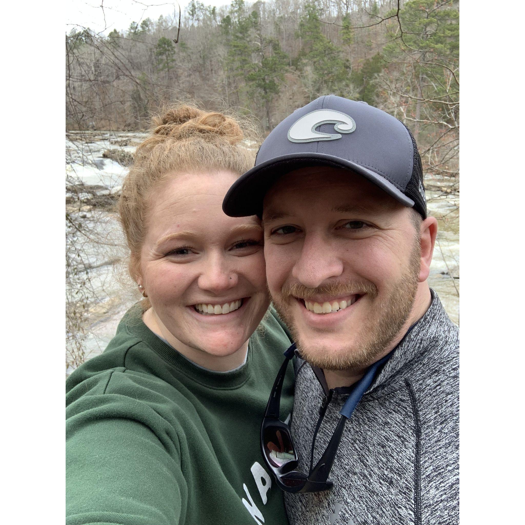 Hiking at Sweet Water Creek State Park in GA (Feb 2022).