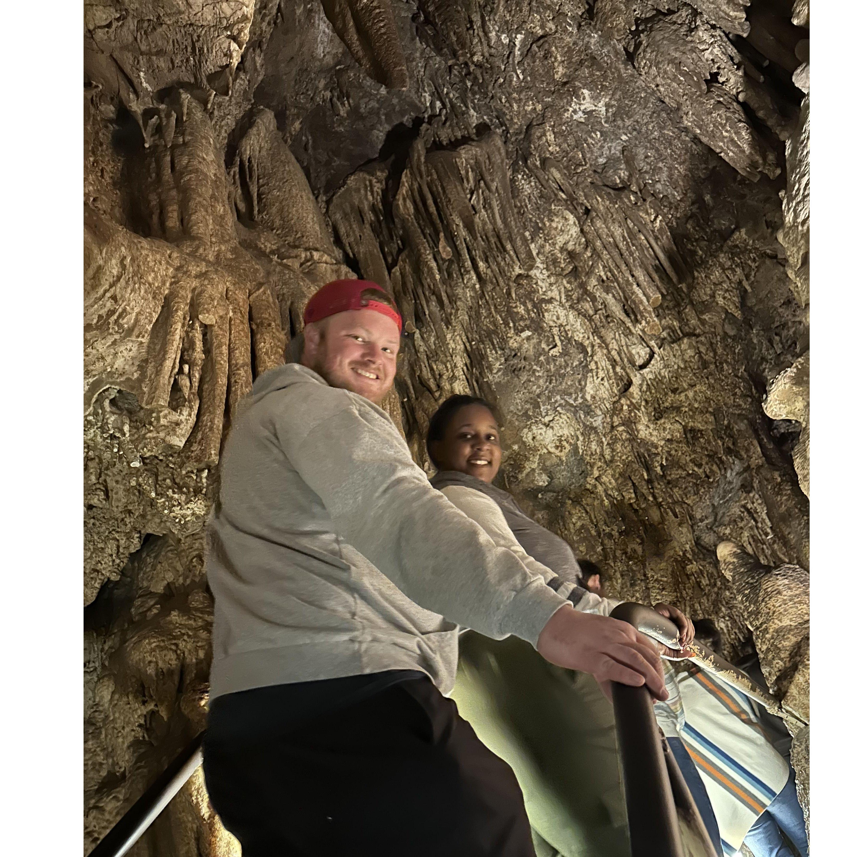 Off on another road trip, we spent Thanksgiving in Arizona with Andrew's dad, stepmom, aunt, uncle, and older brother and sister-in-law. We also got to do a cave tour while spending our time there.