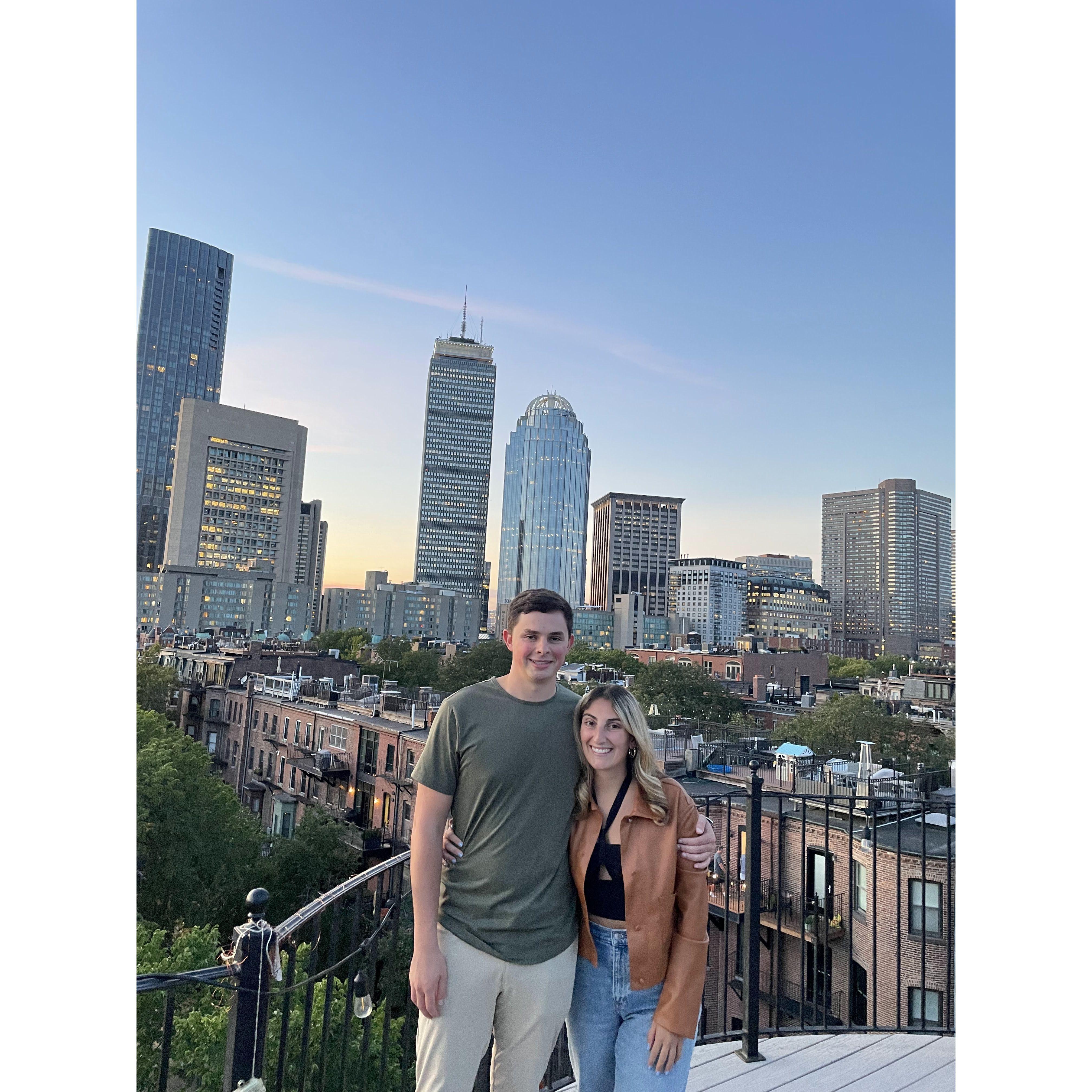 Enjoying our friends apartment view in Boston - Fall 2022