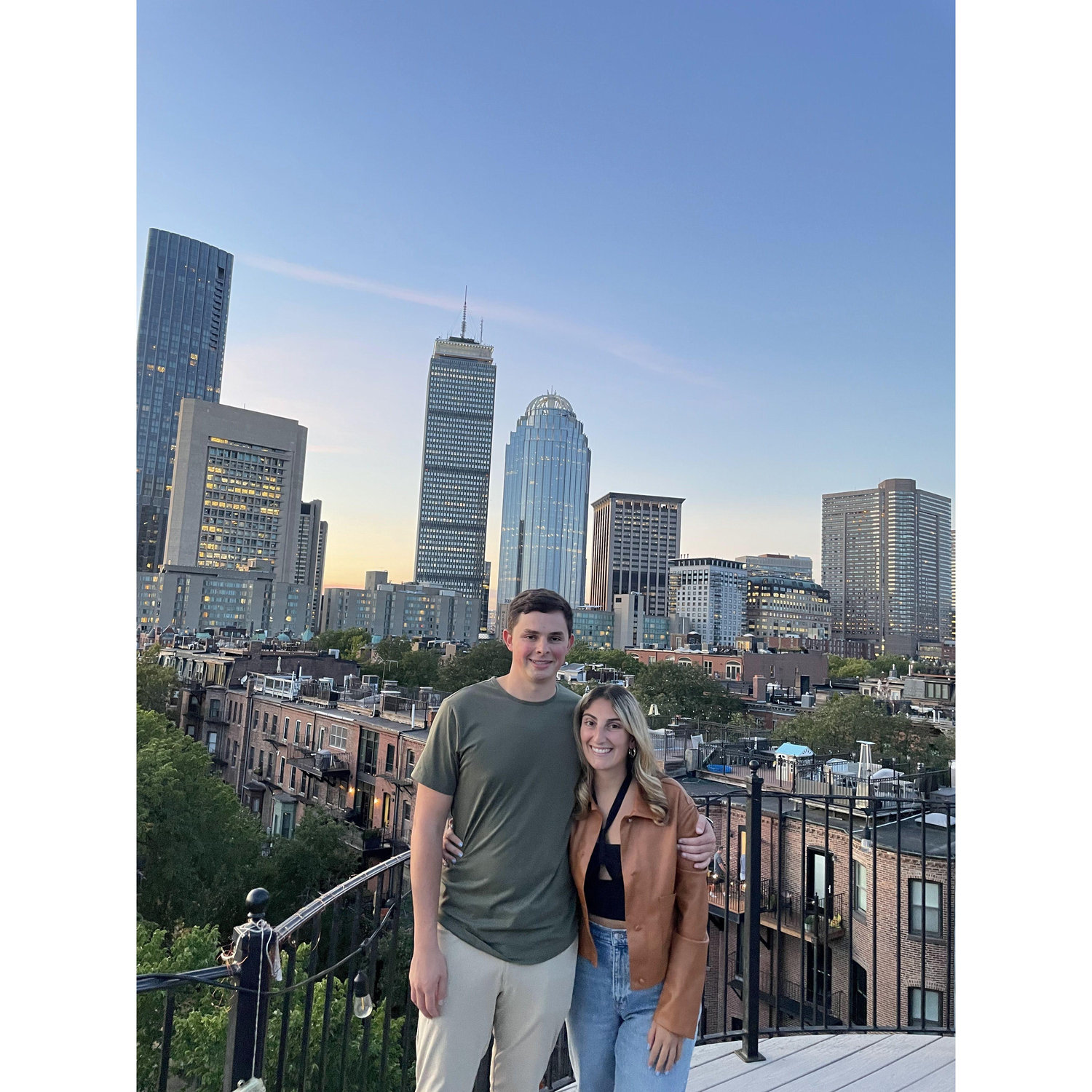 Enjoying our friends apartment view in Boston - Fall 2022