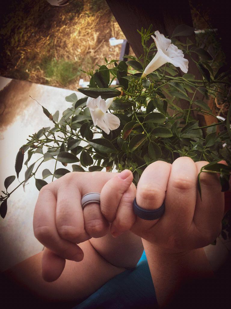 Temporary engagement rings until our real ones arrive!