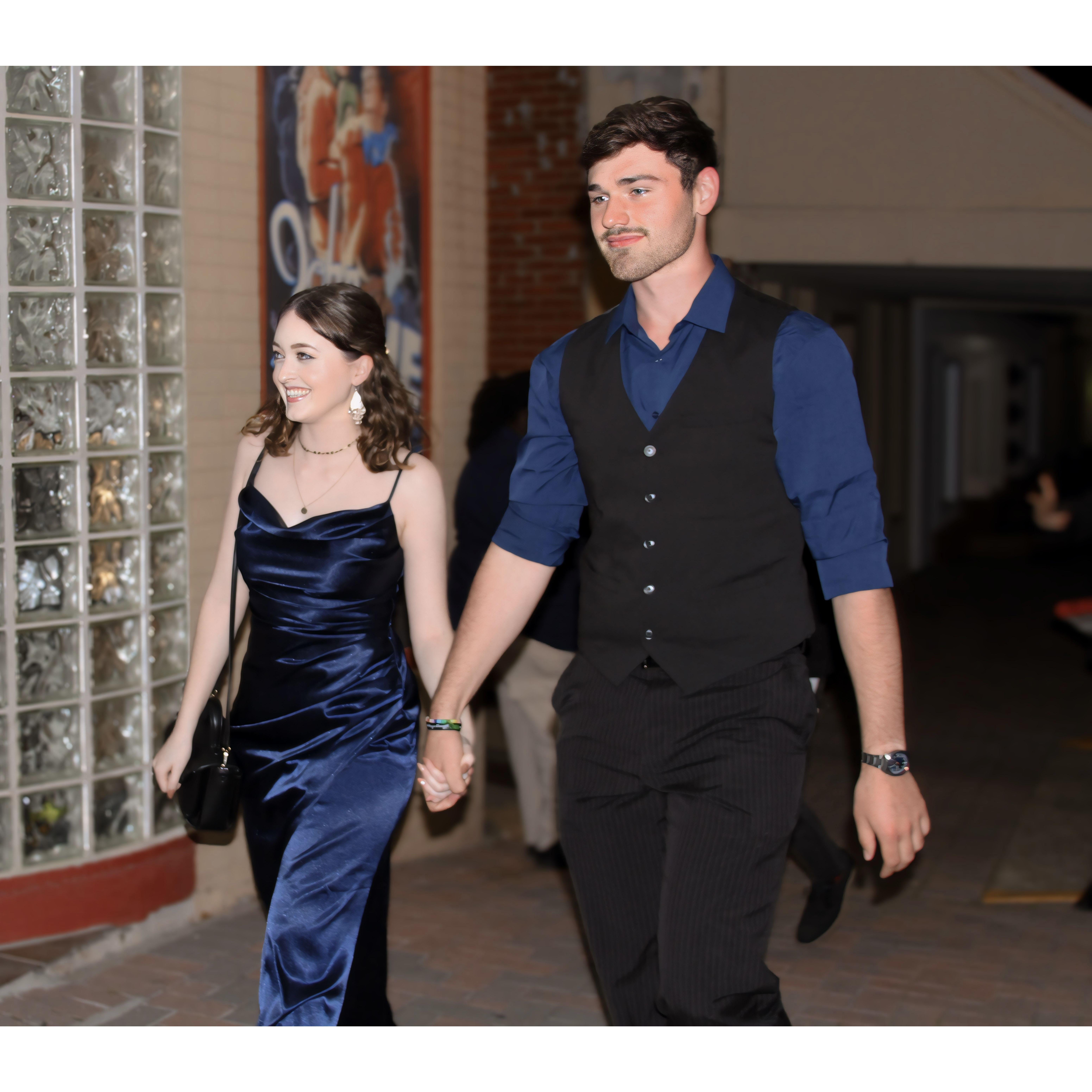 Paparazzi photo of us at Prison City Film Festival