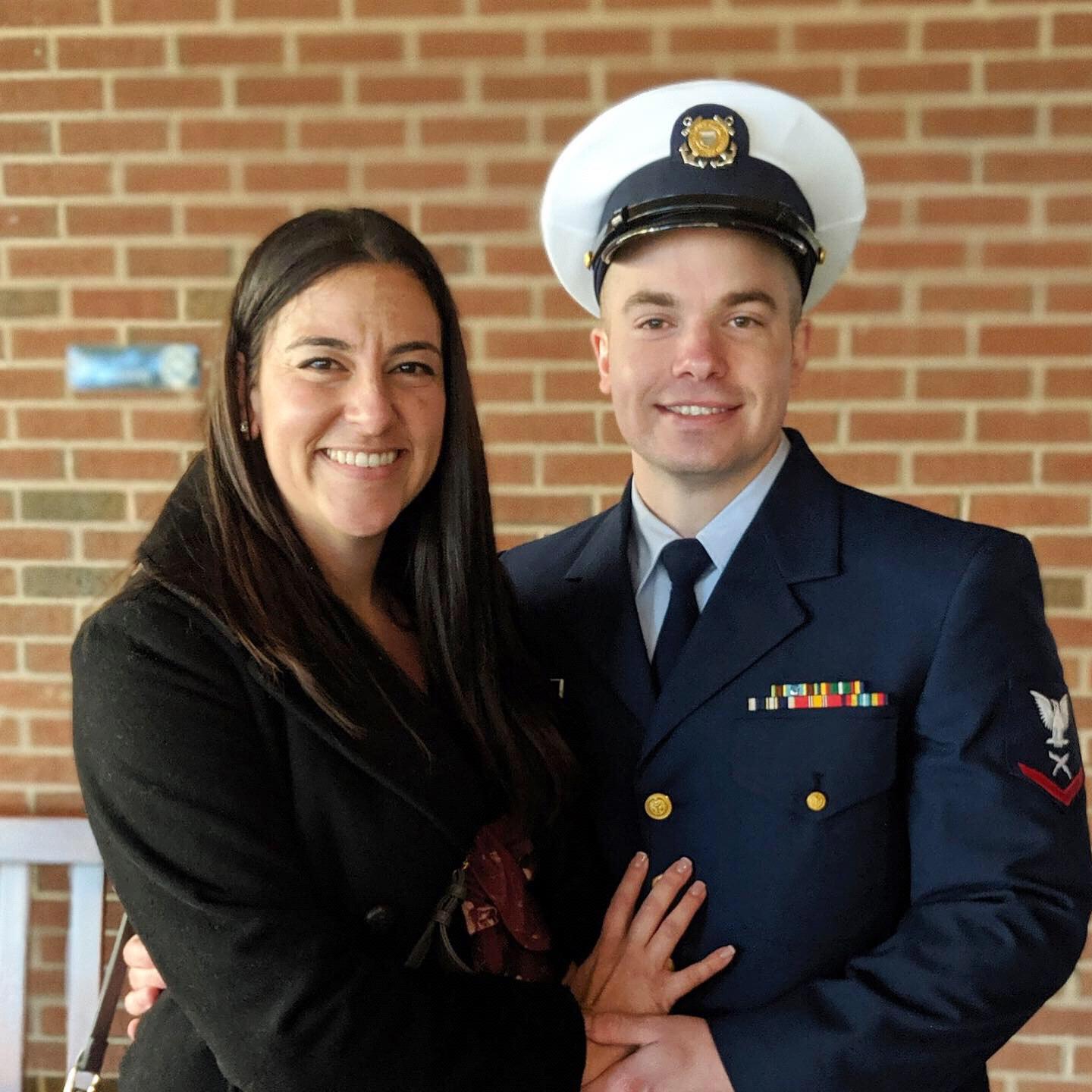 So proud of Cory graduating from Coast Guard “A School”!  He ranked 1st in his class!
