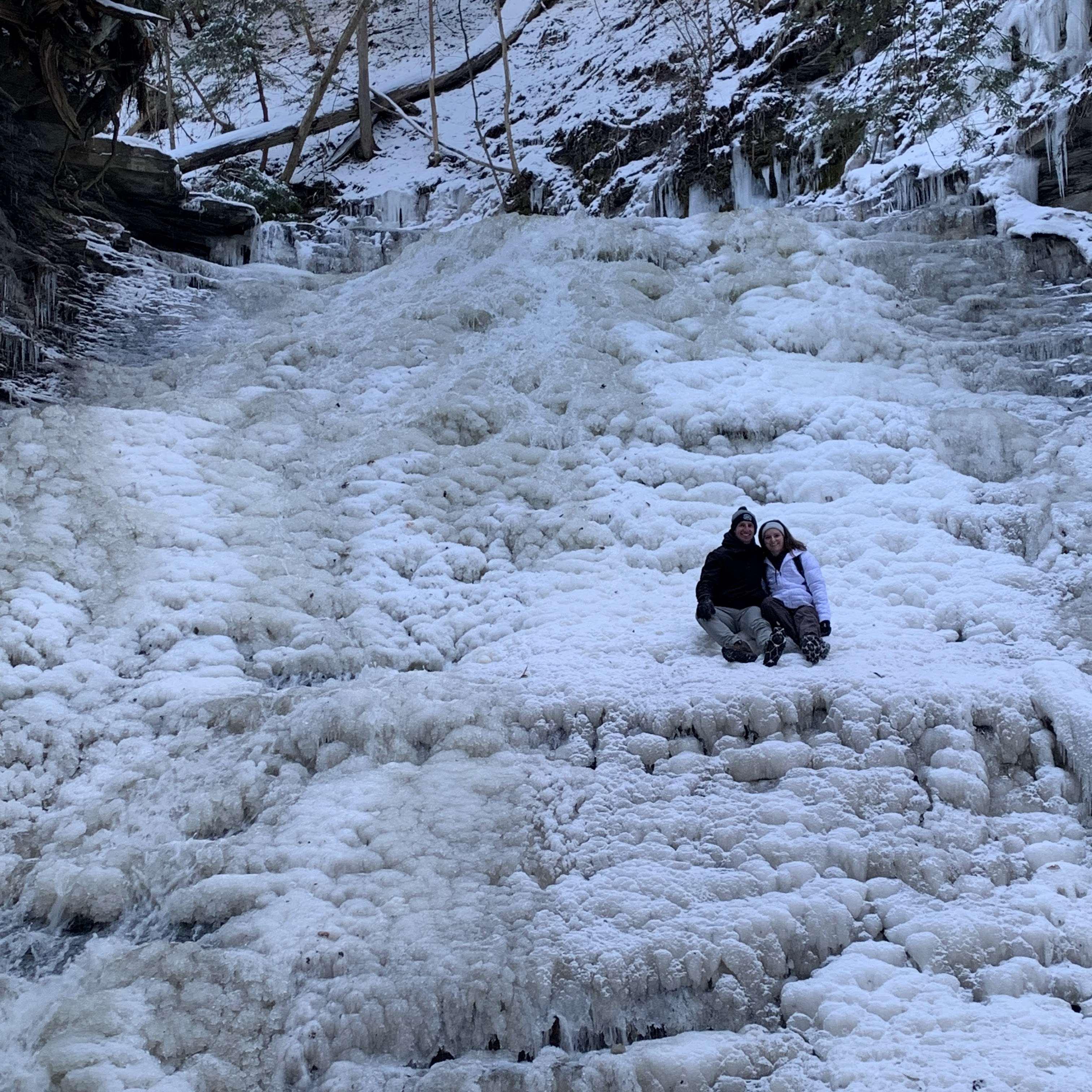 Winter hiking with some friends <3