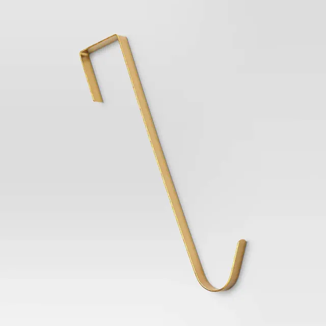 13.5" Metal Christmas Wreath Hanger Champagne Gold - Wondershop™
