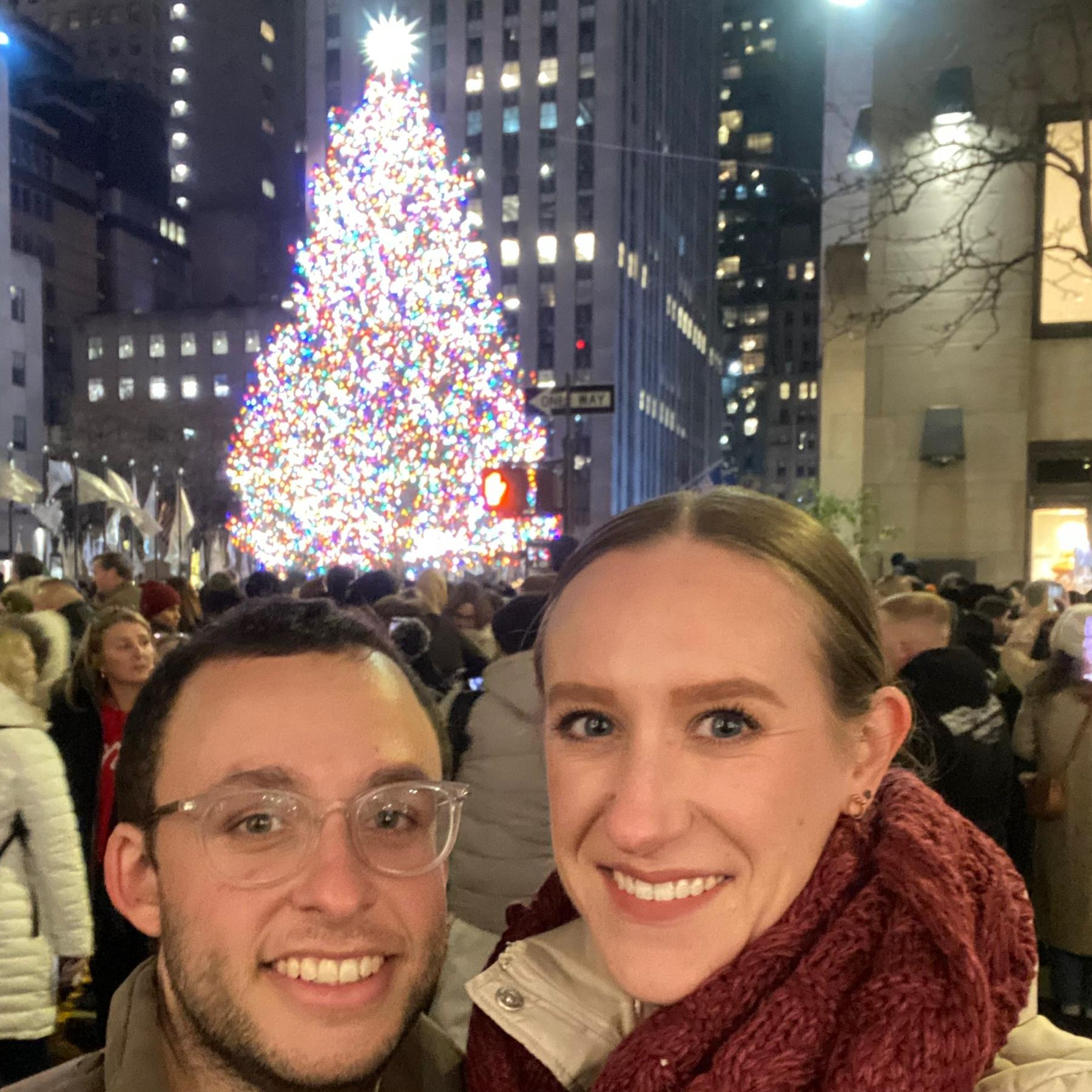 Visiting the Rockefeller Christmas tree
