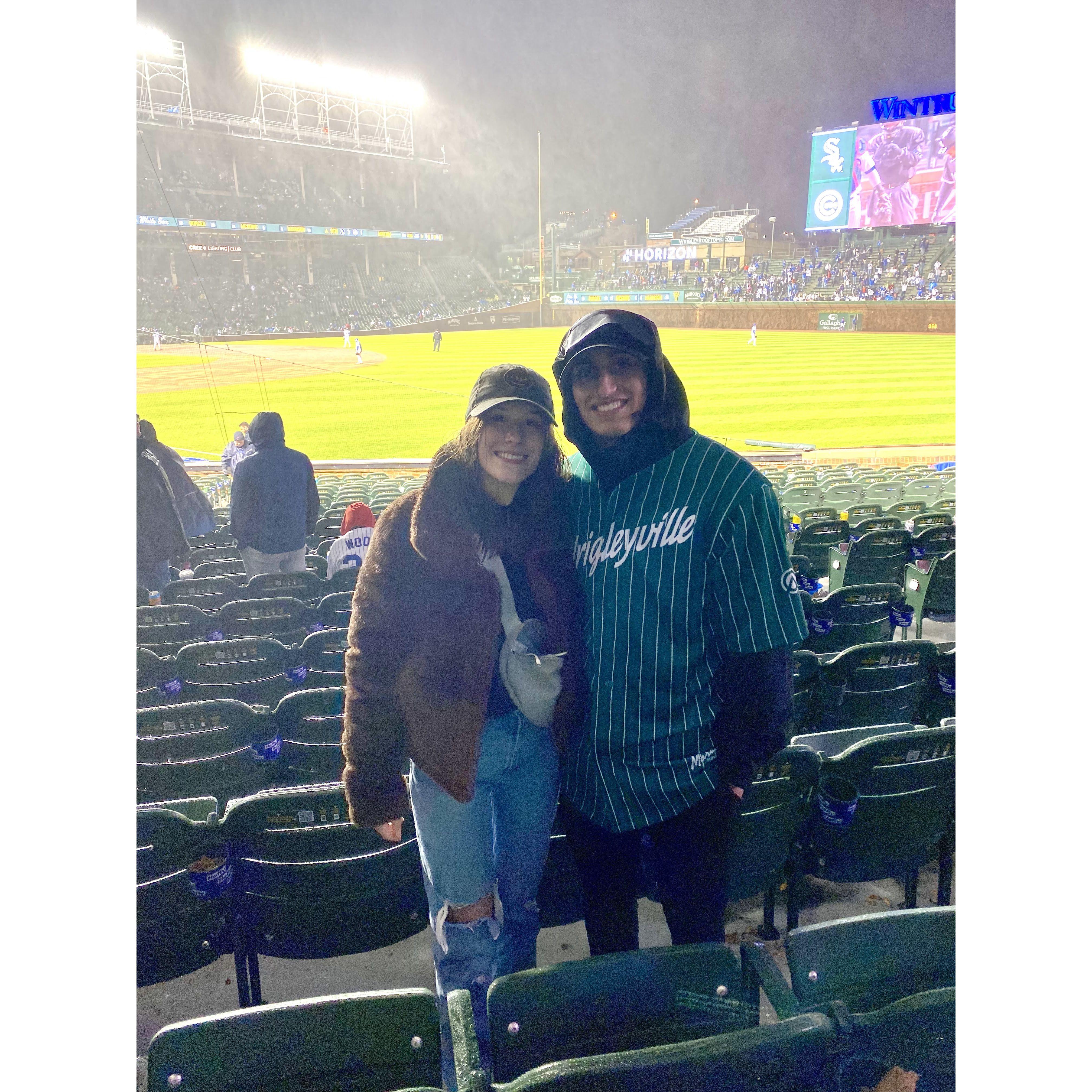 Cubs vs White Sox (Bad weather, good company)