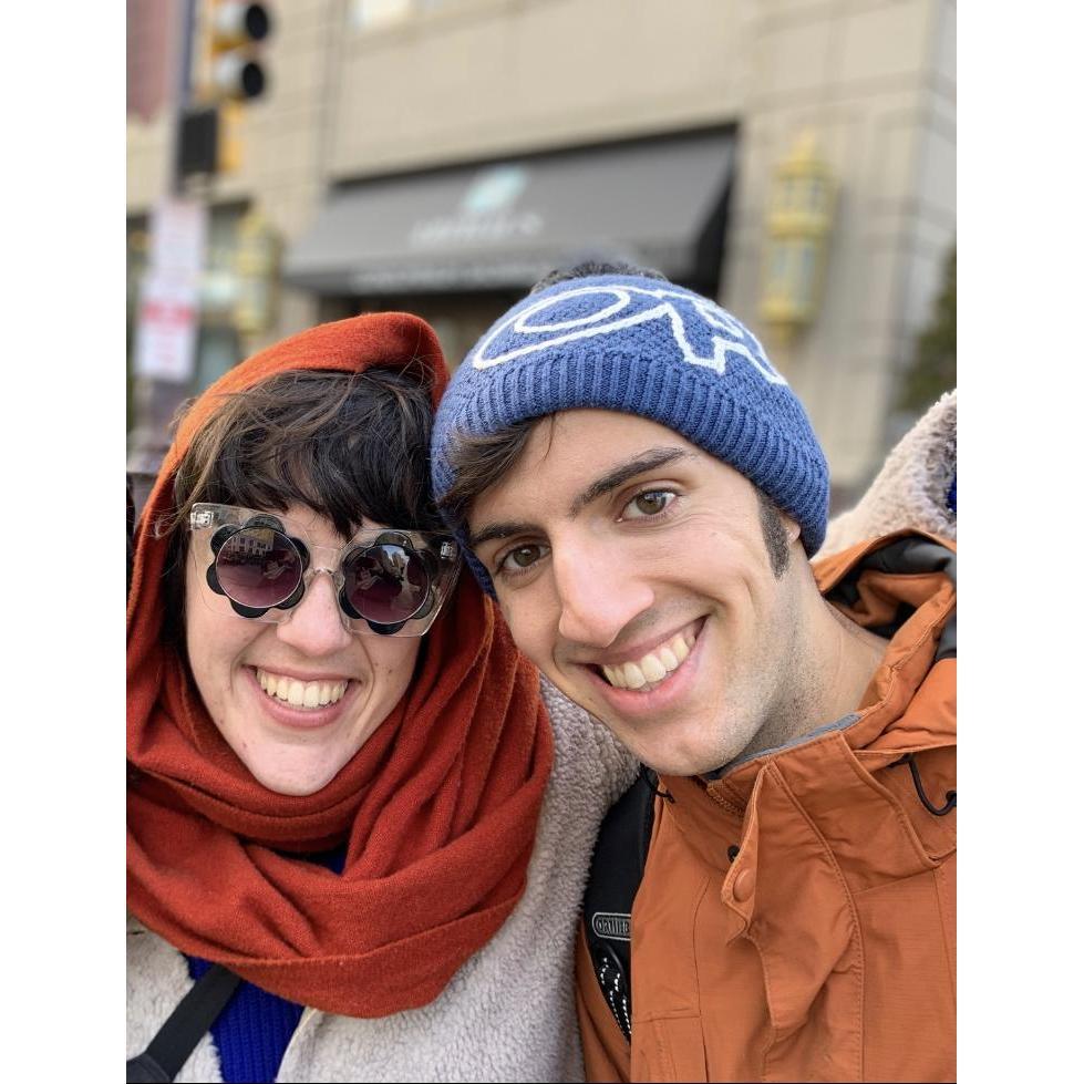 At the Mummer's Parade in 2019