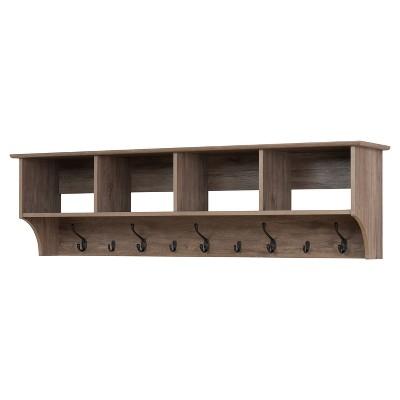 Douglas 60" Hanging Entryway Shelf - Drifted Gray - Prepac