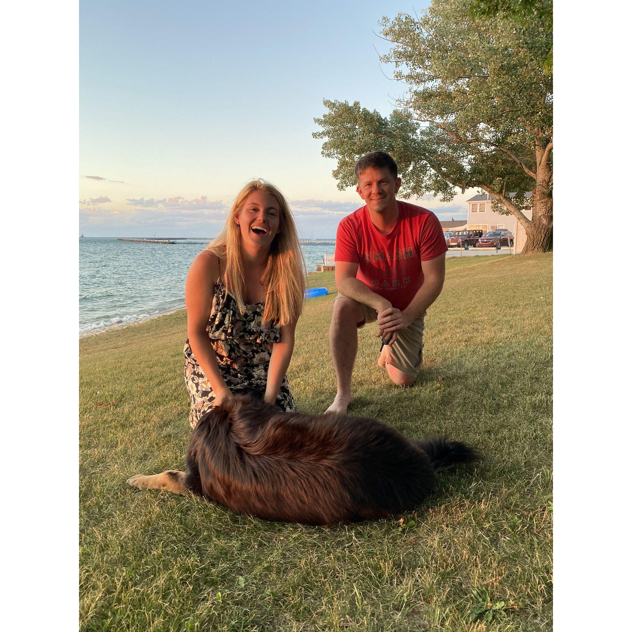 Visiting Nadia's parents in Michigan