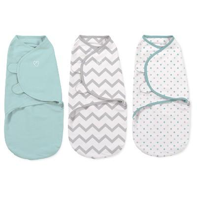 Product description page - SwaddleMe® Original Swaddle 3pk - Mint Dots/Grey Chevron (S, 0-3mo)