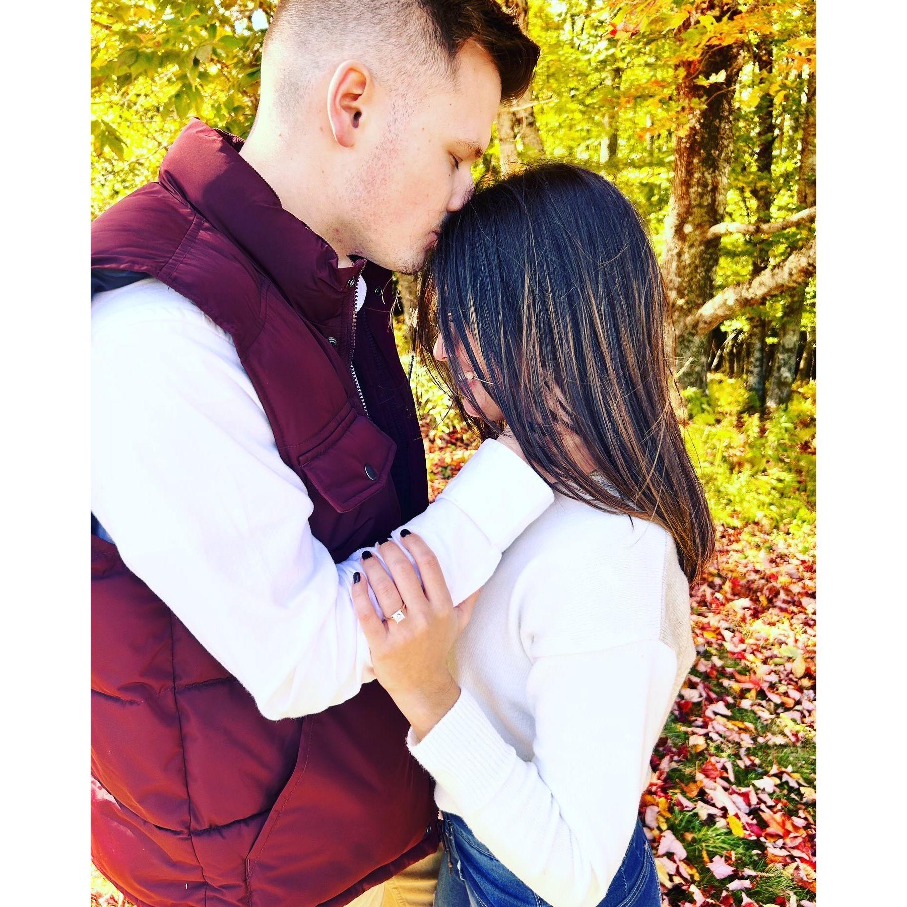 Under a beautiful autumn tree, we both said "Yes" to linking our lives together and becoming one.