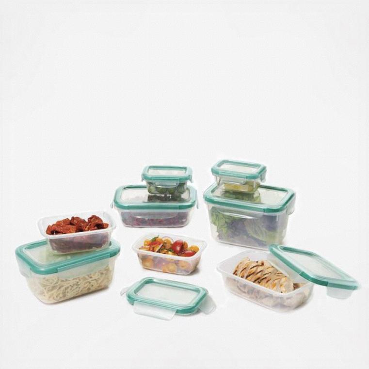 OXO Good Grips Smart Seal Leakproof Plastic Food Storage Container Set