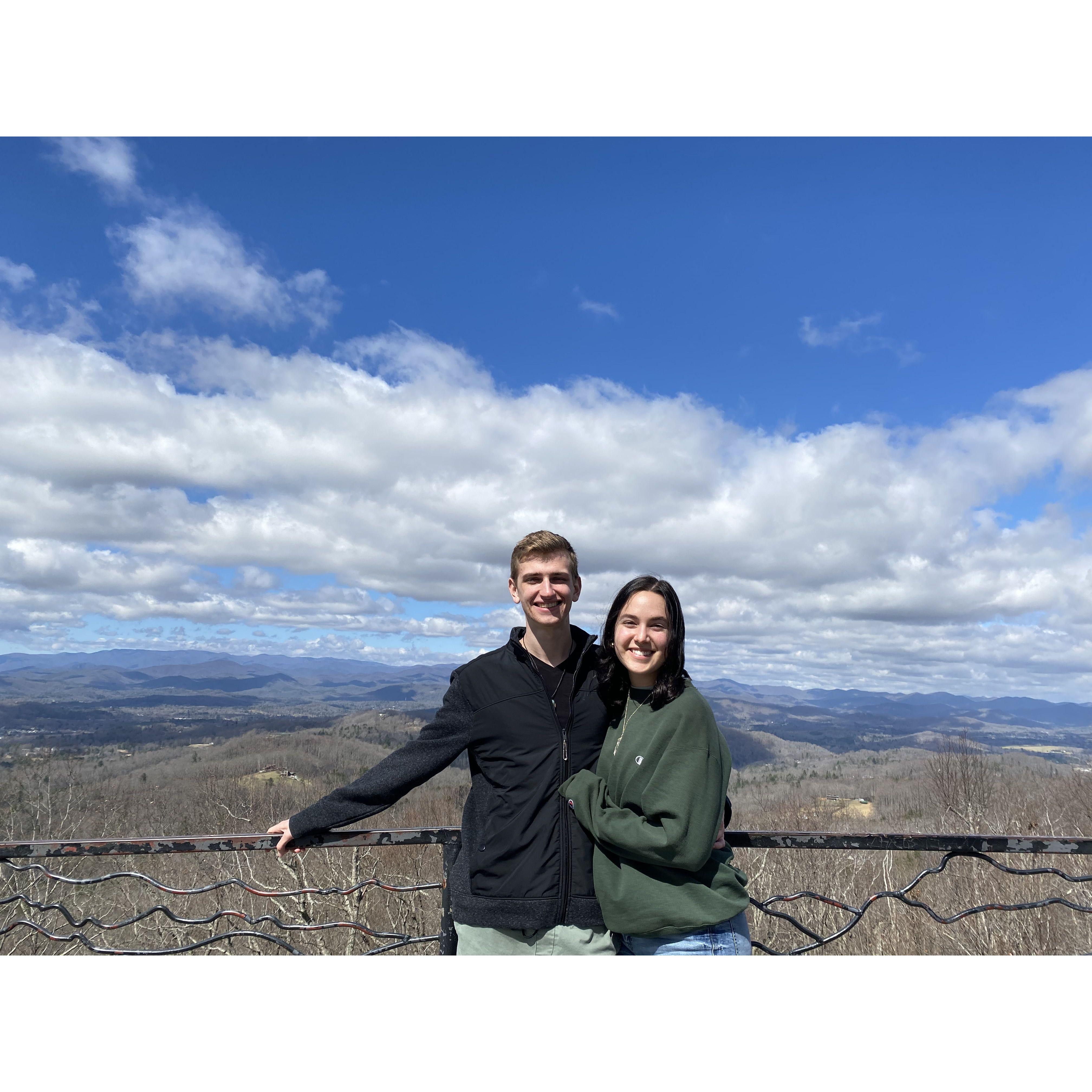 Squinty eyes and big smiles from our favorite spring break trip - Asheville NC