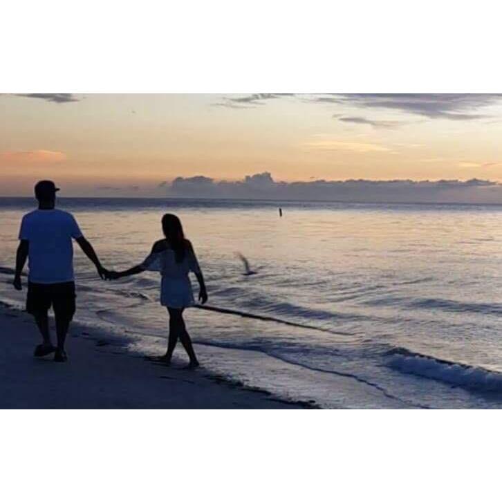 This was the very first time we both have ever seen the ocean.