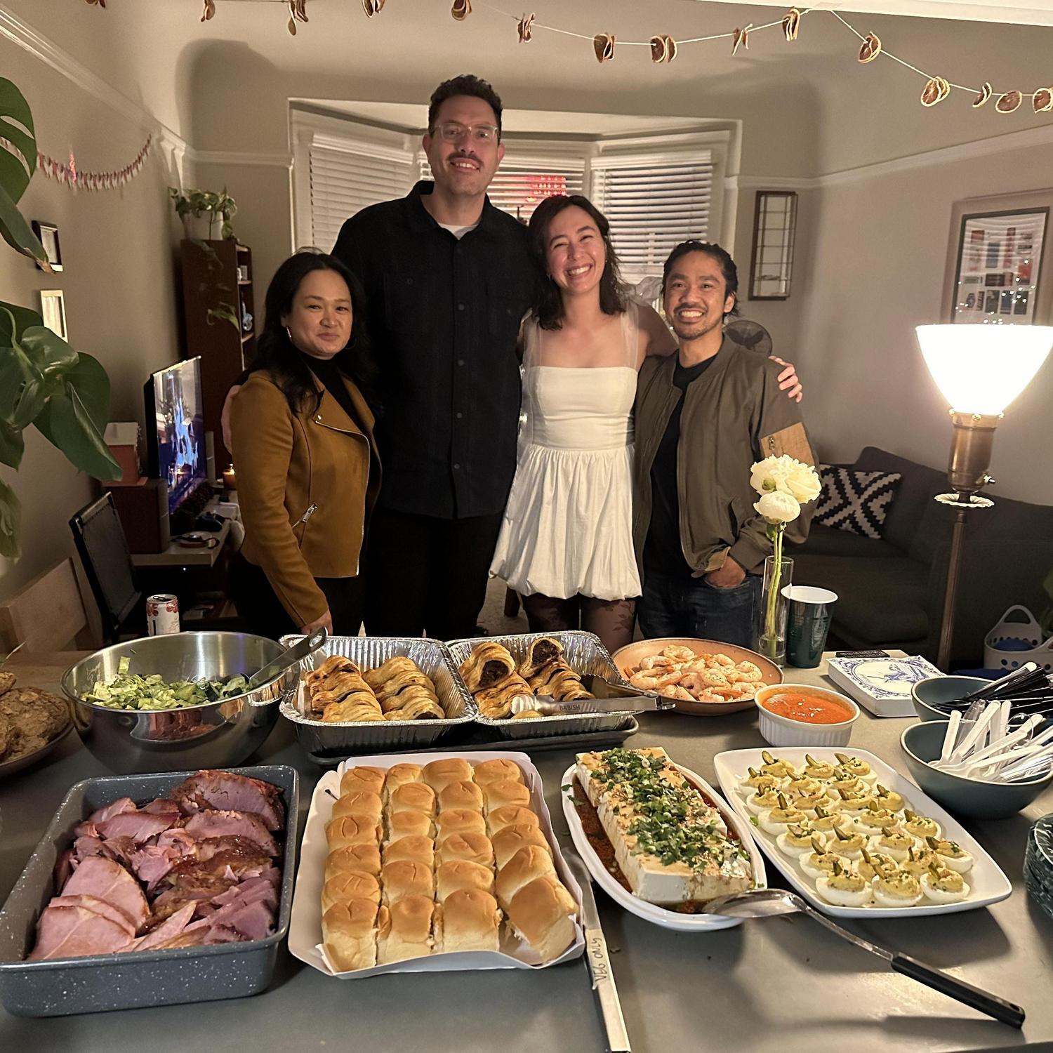 Spared no efforts prepping for our 2nd annual Christmas party (+ engagement party this year)