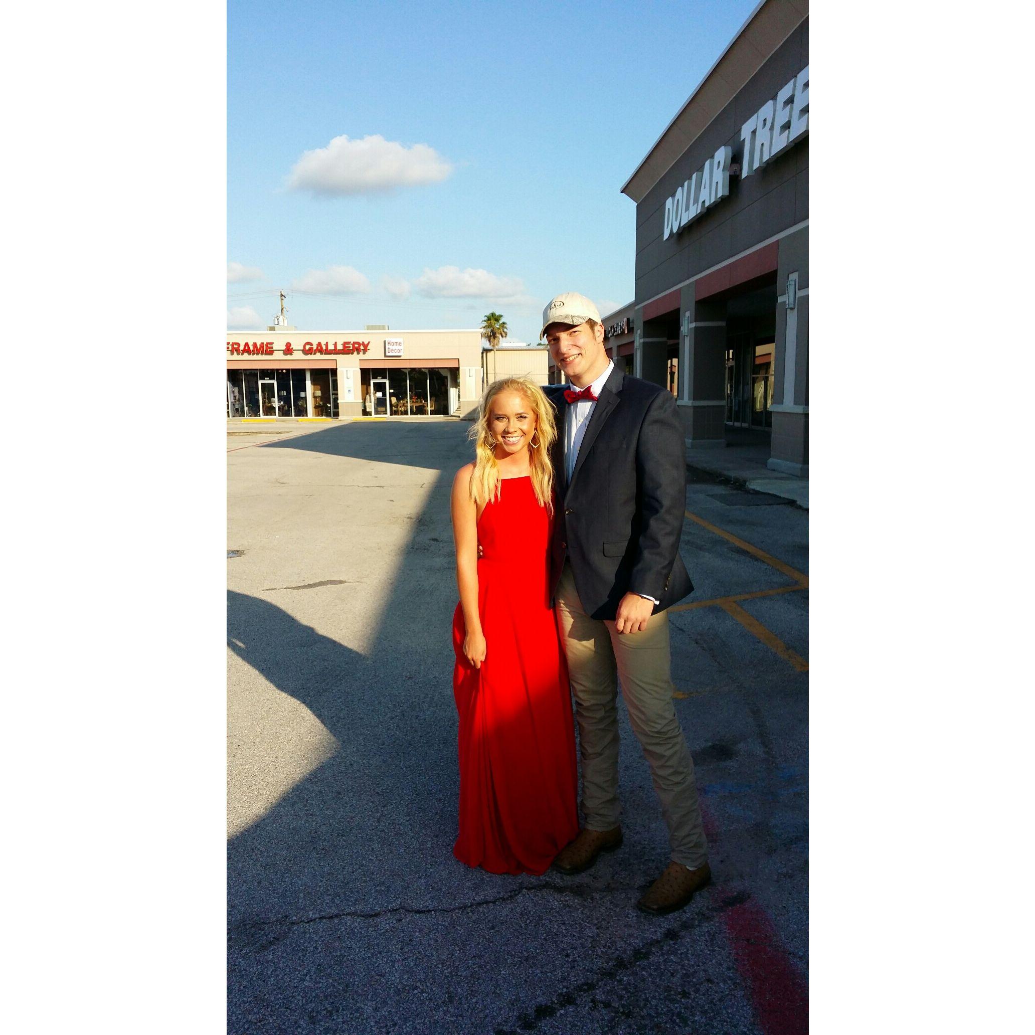 Our First Prom Photo Picking Up Stefanos for Everyone in 2016 - Kennedi's Dad (Steve) took the photo