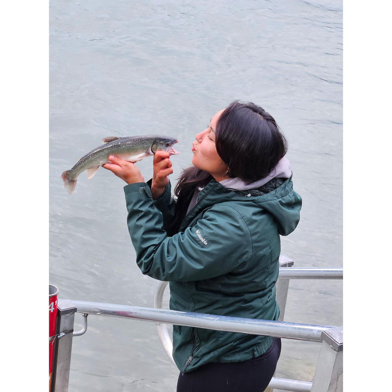 Our first fishing trip together and I caught my first Dolly! (and my only fish)