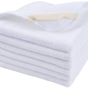 Sinland Microfiber Facial Cloths Fast Drying Washcloth 12inch x 12inch White 6 pack