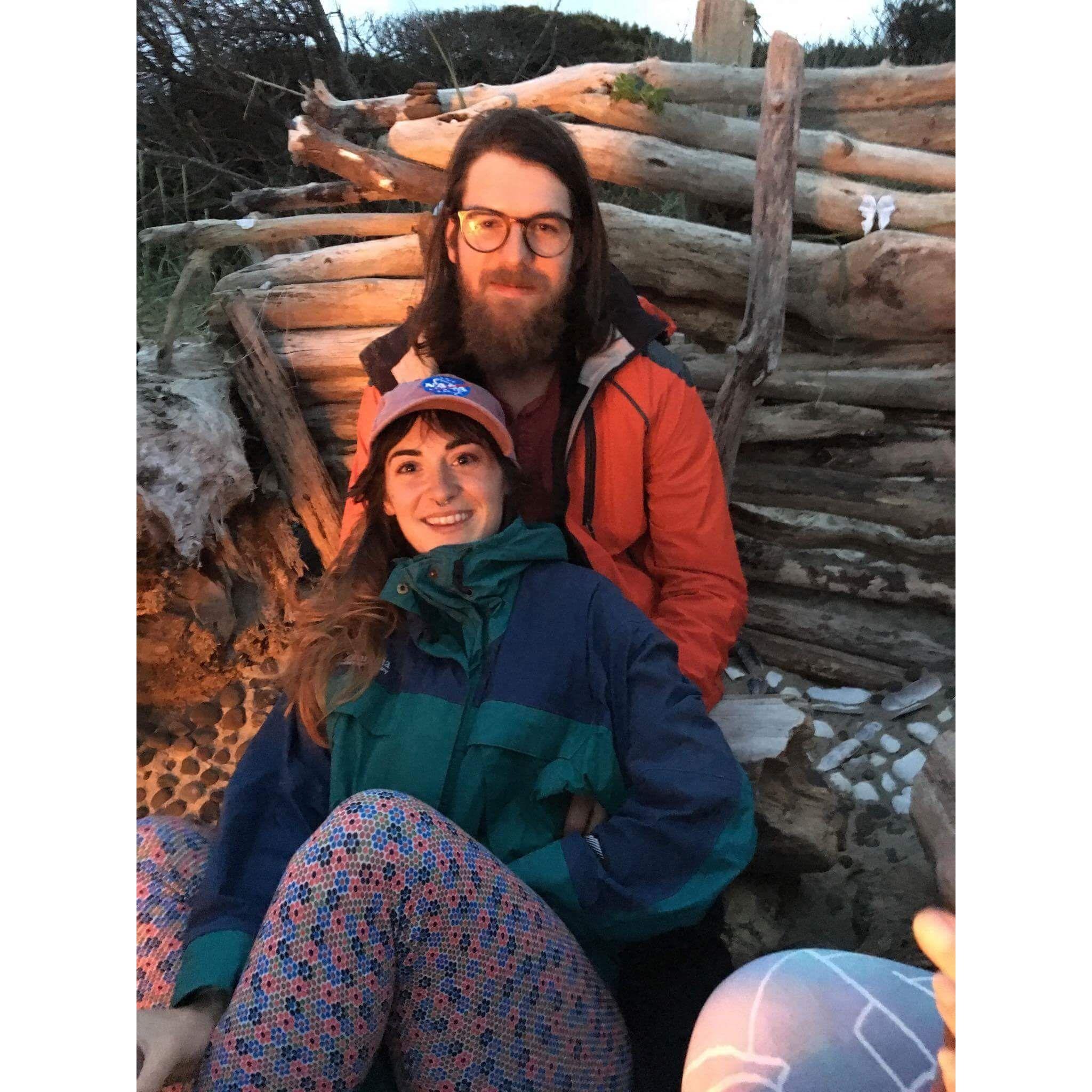 Our first weekend together at Dandelion Cottage. We had just started dating.