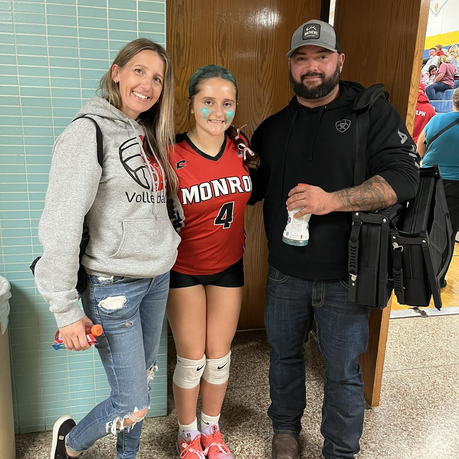 Cara’s teal attack volleyball game!